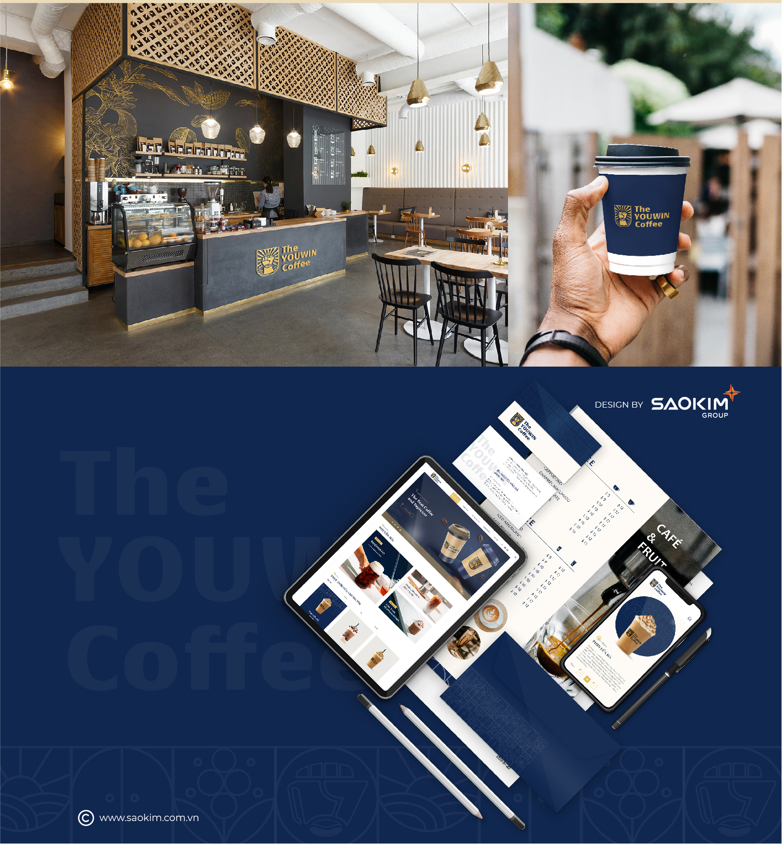 THE YOUWIN COFFEE - Design Website and Brand identity Youwin